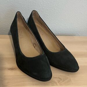 SOUL Naturalizer SOFIE womens Pump Suede Leather Black Size 7